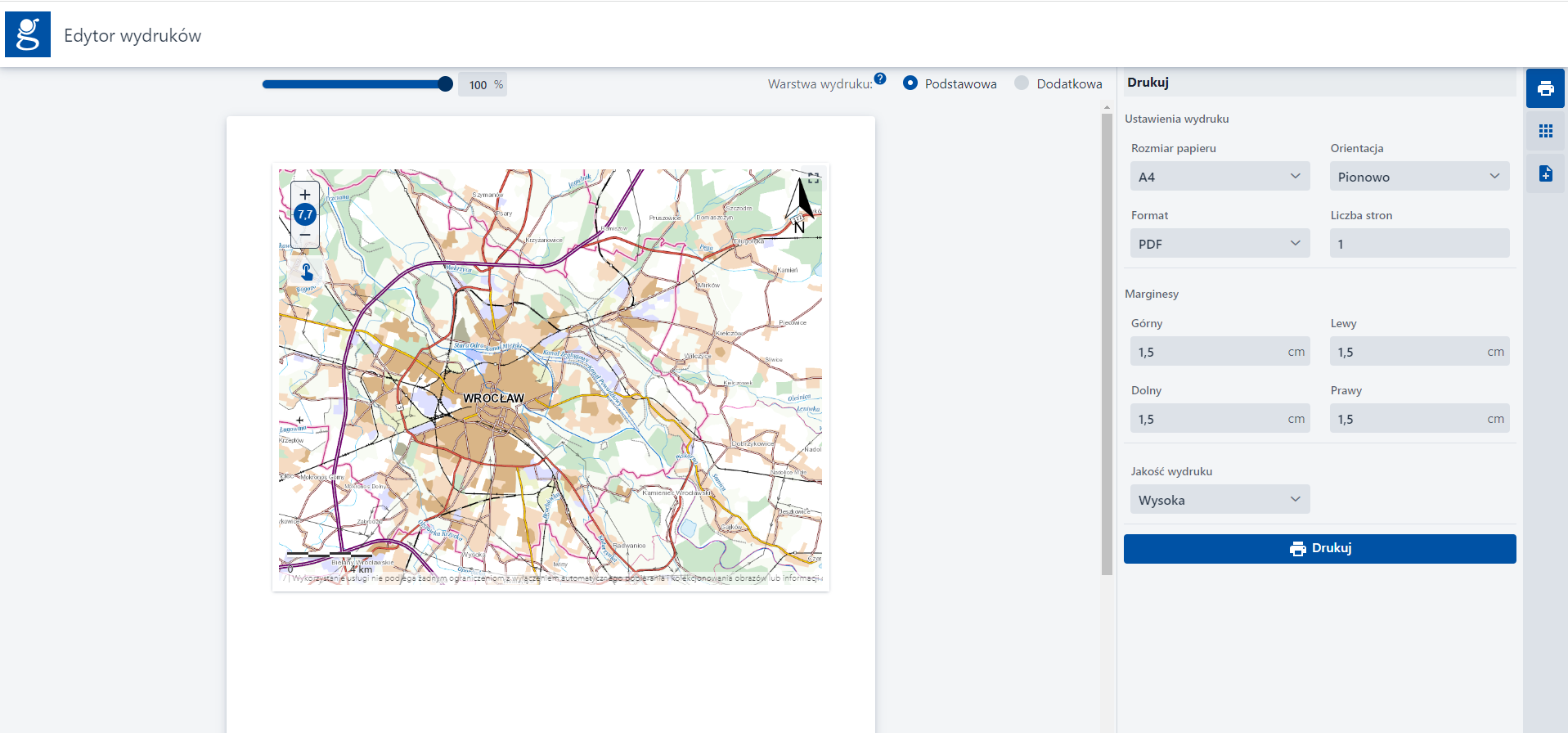 Edytor wydruków Edytor wydruków
