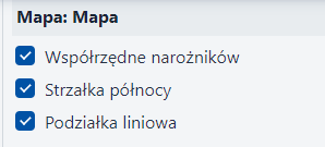 Parametry mapy Parametry mapy