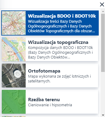 Mapy podkładowe Mapy podkładowe