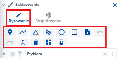 Zakładka ‘Rysowanie’ Zakładka ‘Rysowanie’