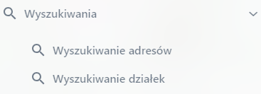 Funkcjonalności w zakładce ‘Wyszukiwania’ Funkcjonalności w zakładce ‘Wyszukiwania’
