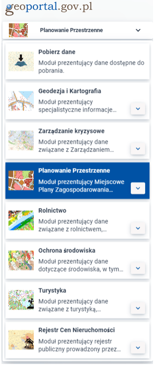 Lista modułów Lista modułów