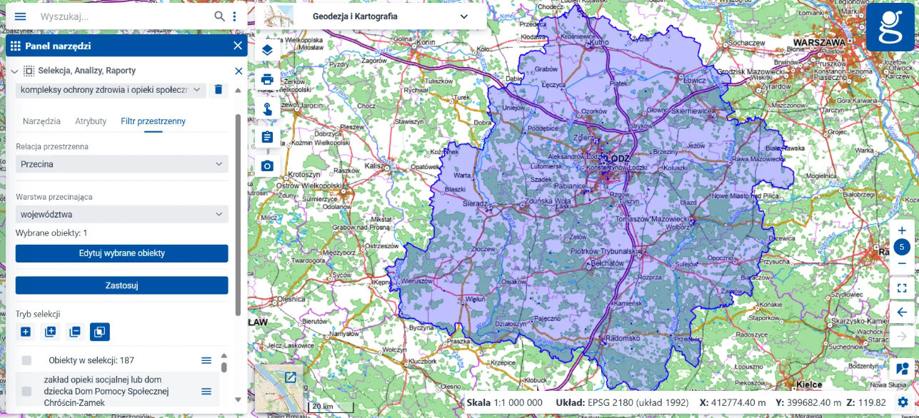 Tryb “Część wspólna” - Filtr przestrzenny Tryb “Część wspólna” - Filtr przestrzenny