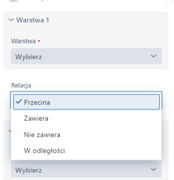 Relacje przestrzenne Relacje przestrzenne